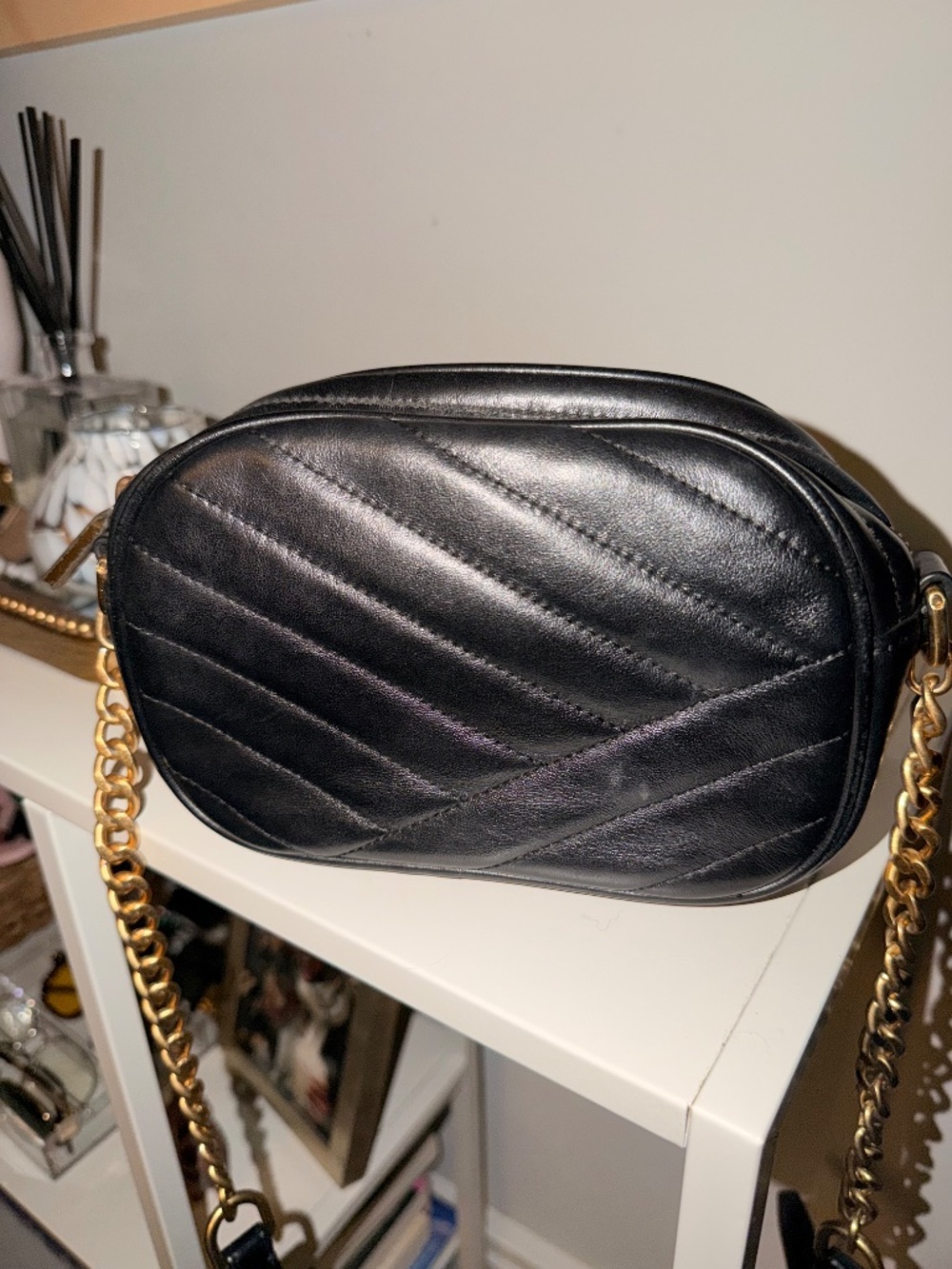 Tory Burch Kira Chevron Small Camera Crossbody Bag - Picture 5 of 6
